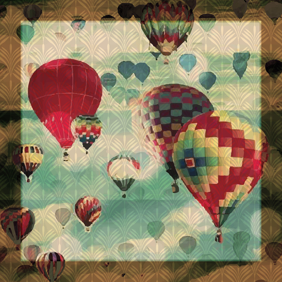 Mongolfiere - silk foulard