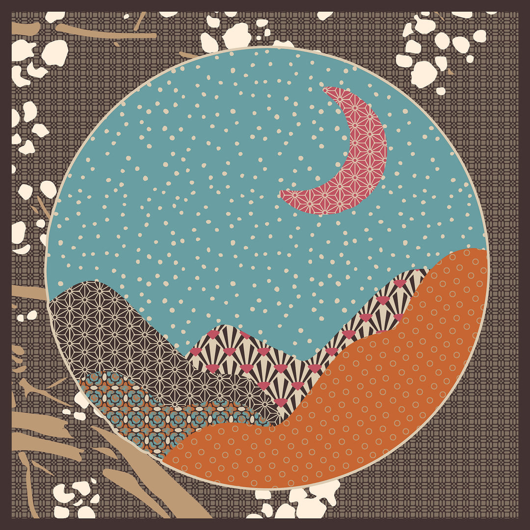 Moon - foulard in seta