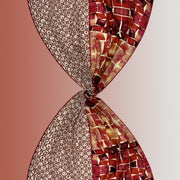 Praga - silk / cotton scarf with grosgrain ribbons