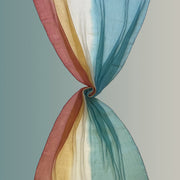 Shaded - Sciarpa sfumata in cotone/seta