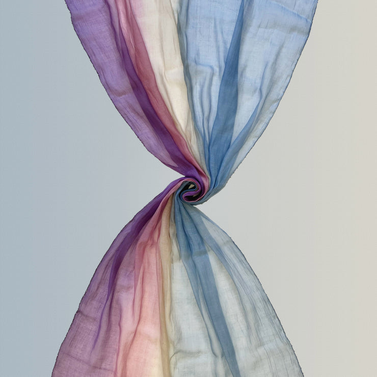 Shaded - Sciarpa sfumata in cotone/seta