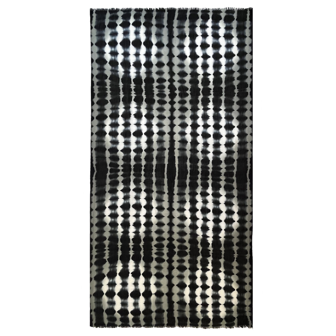 Shibori - viscose / wool scarf